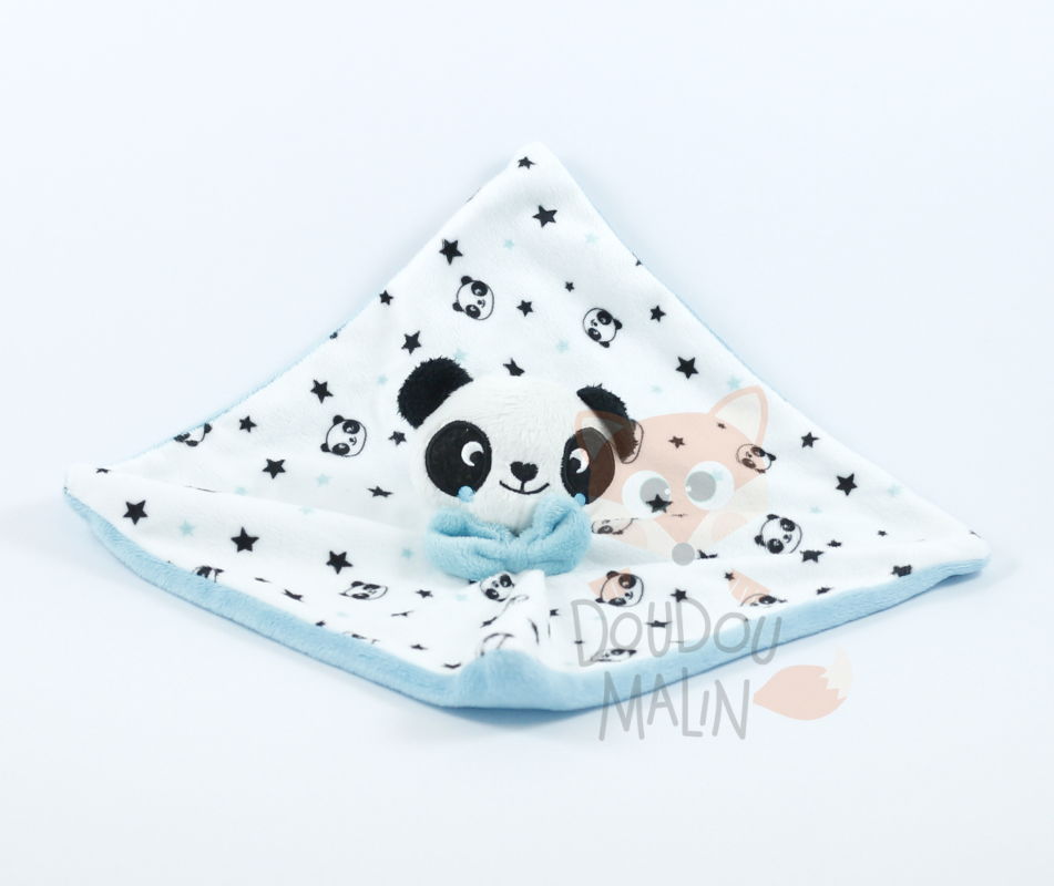 Kimado baby comforter panda blue white black 